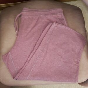 32º Degrees Cool Womens Soft Fleece Mauve Pull-on Capri Pants - Size XXL
